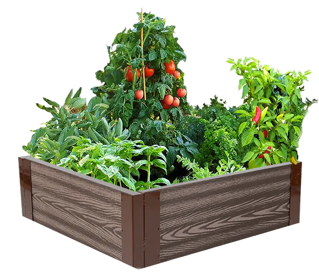 Грядки из ДПК